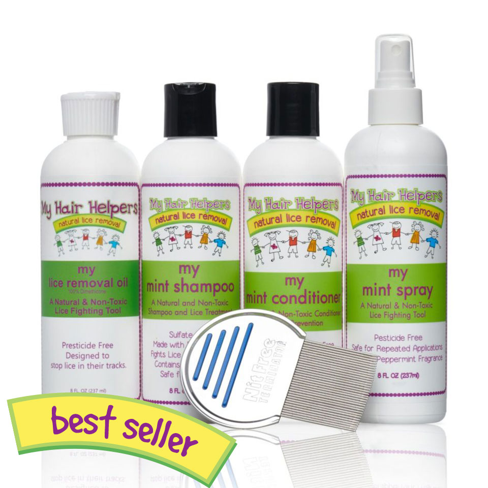 My Hair Helpers | Family Size Lice Prevention & Removal Kit ( For 2-3  Family Members ) *BEST SELLER*