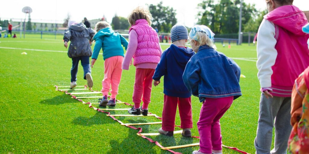 kids playing together