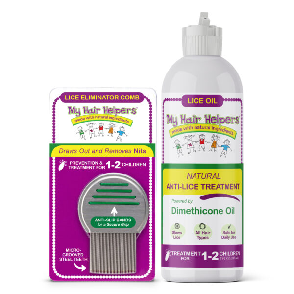 Dimethicone Lice Oil + Lice Comb