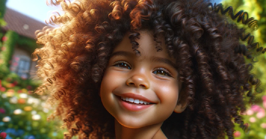 curly haired child