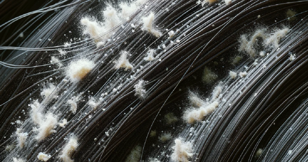 Dandruff in hair