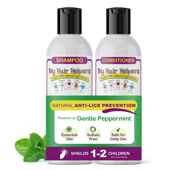 8oz Mint Shampoo & Conditioner for Lice Prevention